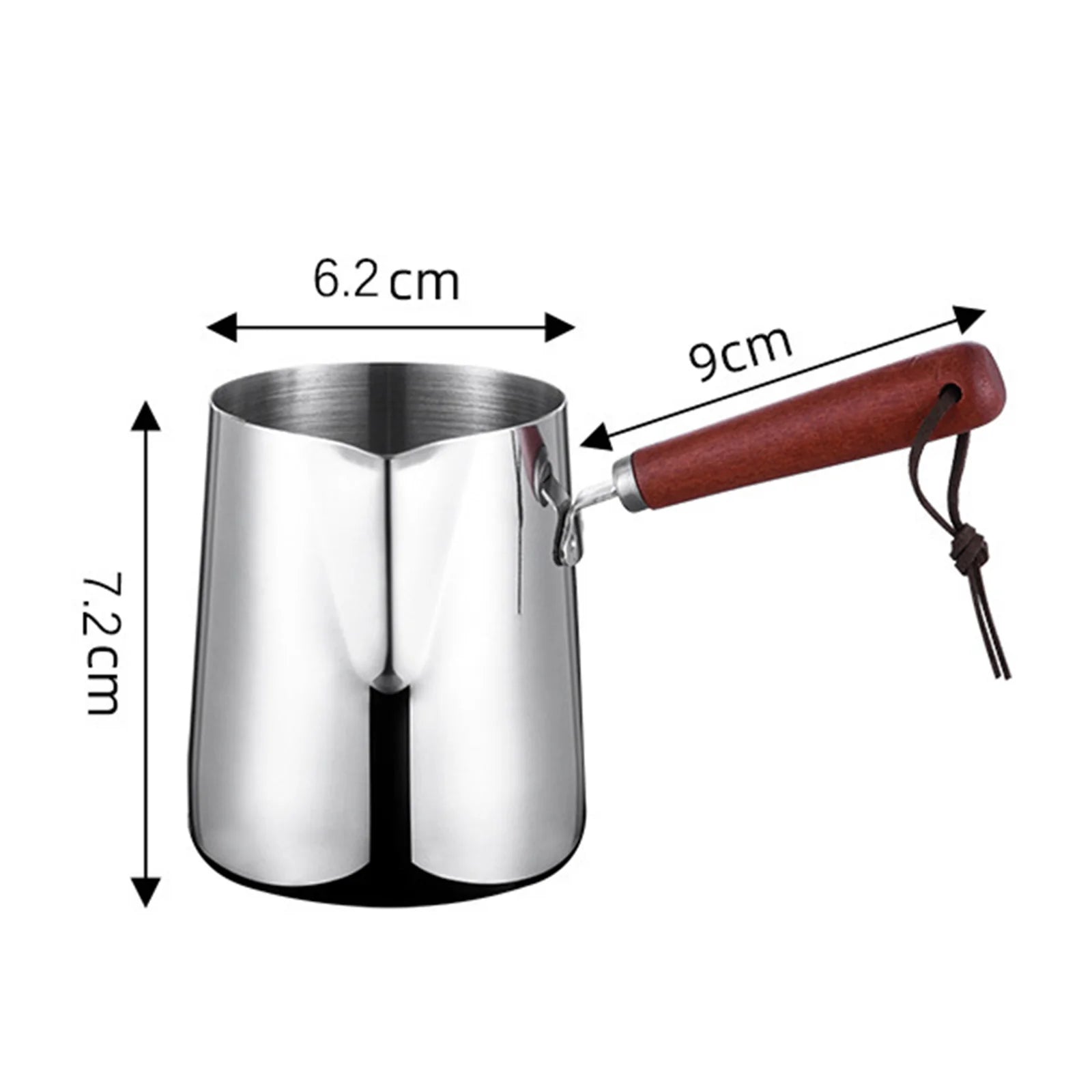 Cafetière Turque en Acier Inoxydable Manche Long