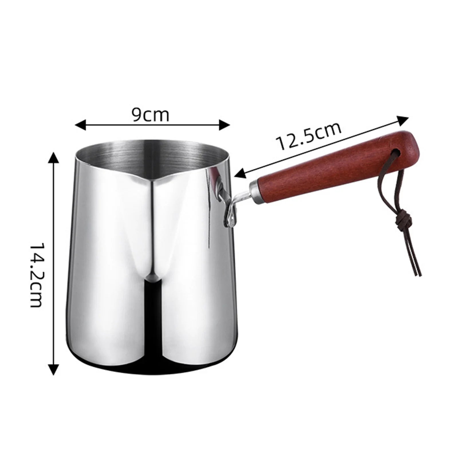 Cafetière Turque en Acier Inoxydable Manche Long
