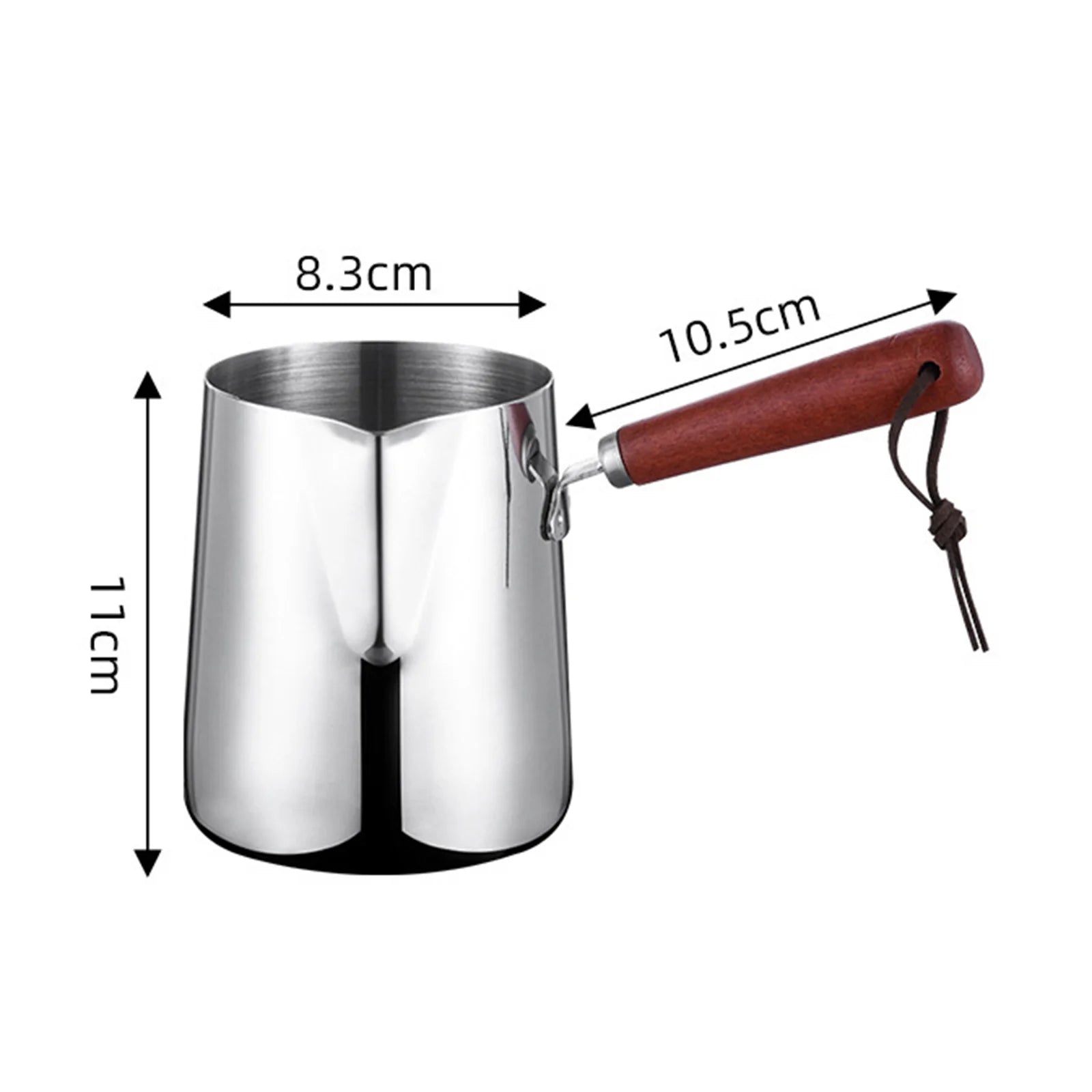 Cafetière Turque en Acier Inoxydable Manche Long