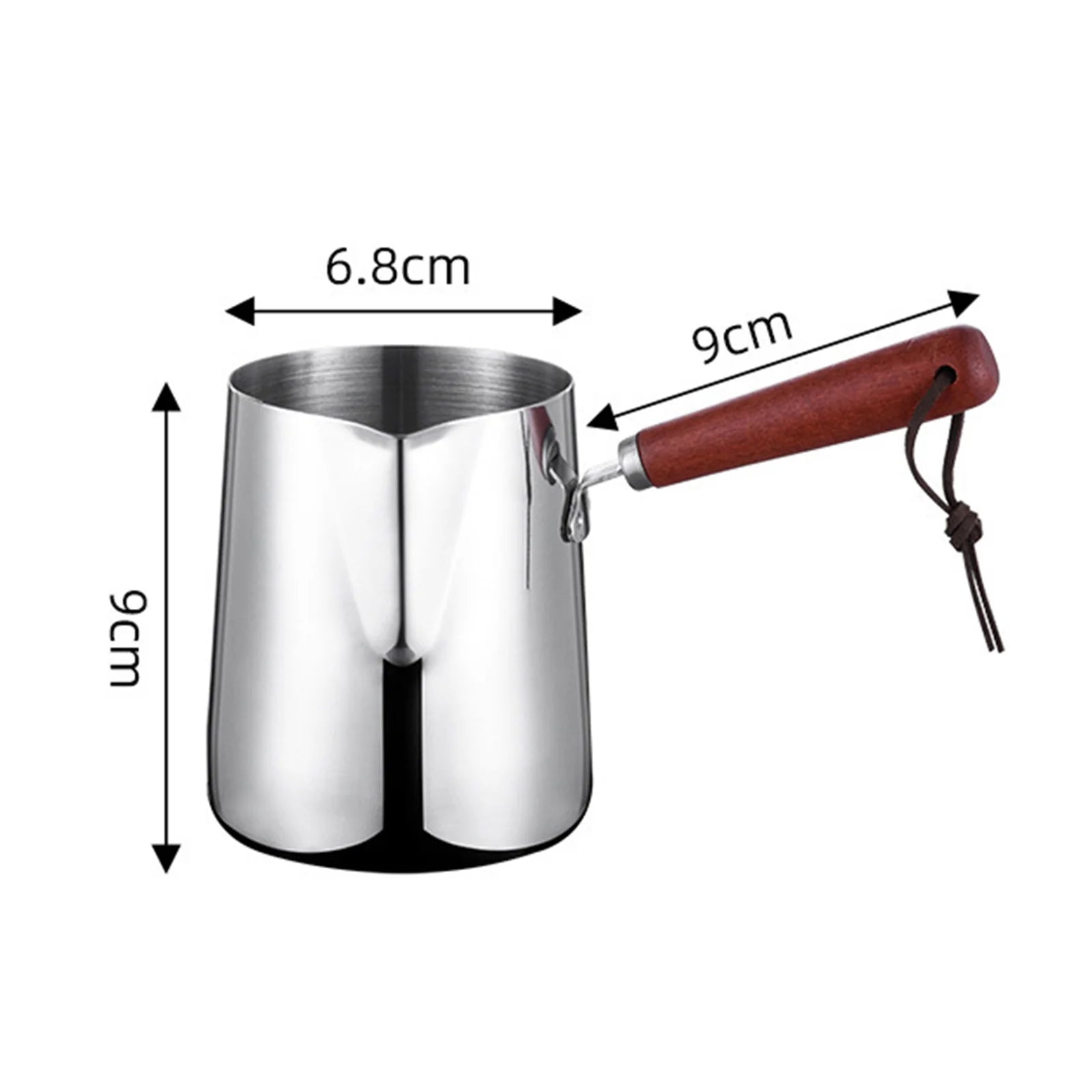 Cafetière Turque en Acier Inoxydable Manche Long