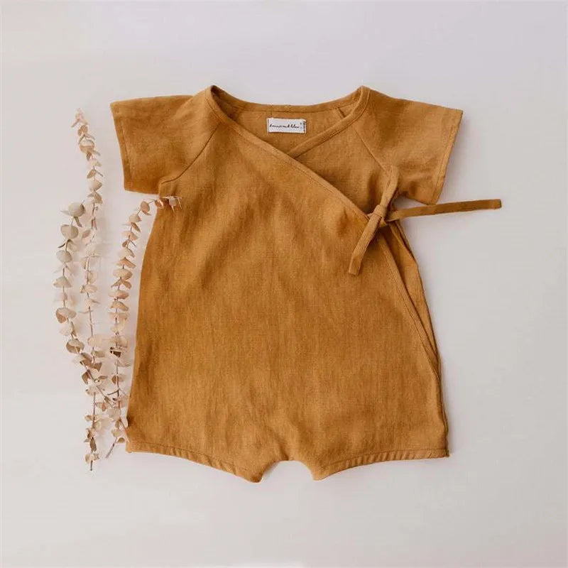 Body Bébé en Lin et Coton Été