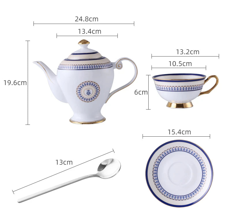 Service à Thé Porcelaine Style Marocain