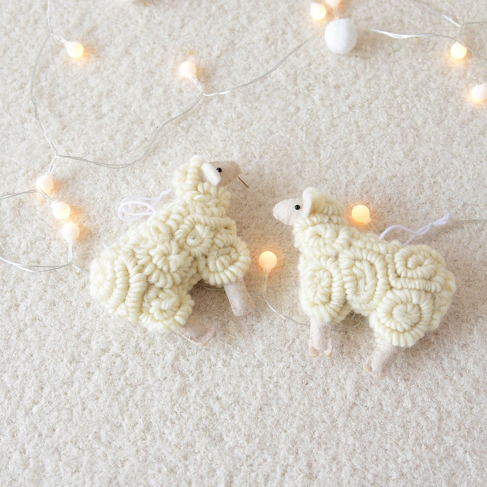 Pendentif Mouton en Feutrine Décoration de Fêtes