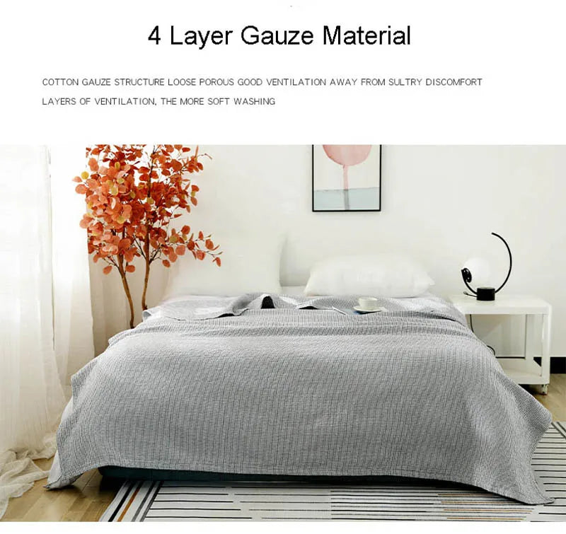 Couverture en Gaze de Coton Style Japonais