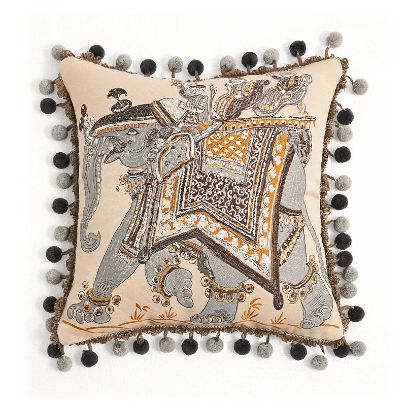 Housse de Coussin Motif Peau de Tigre - Rétro Luxueux