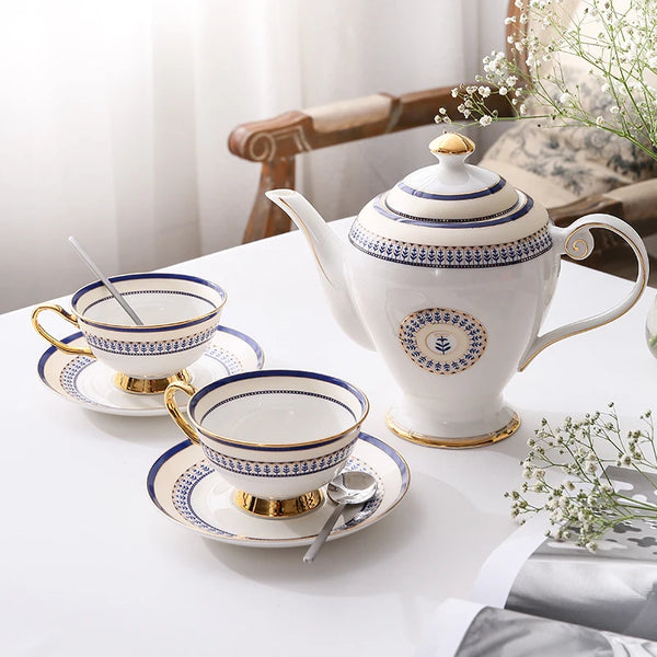 Service à Thé Porcelaine Style Marocain