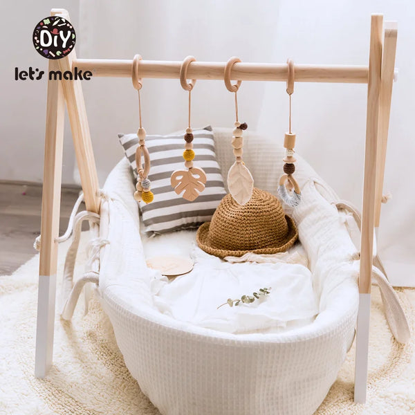 Portique d'Éveil en Bois Style Nordique