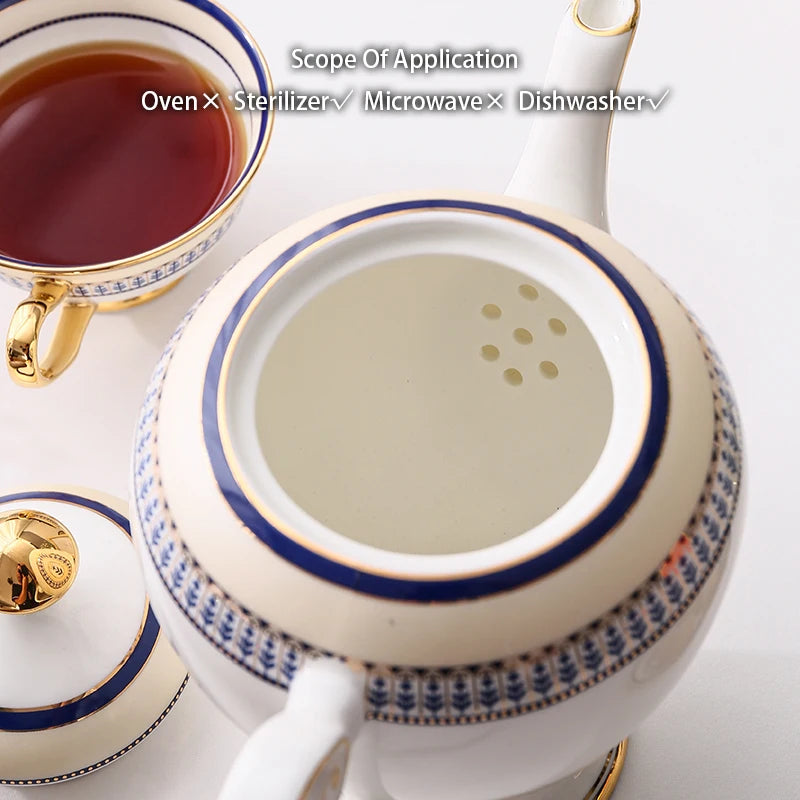 Service à Thé Porcelaine Style Marocain
