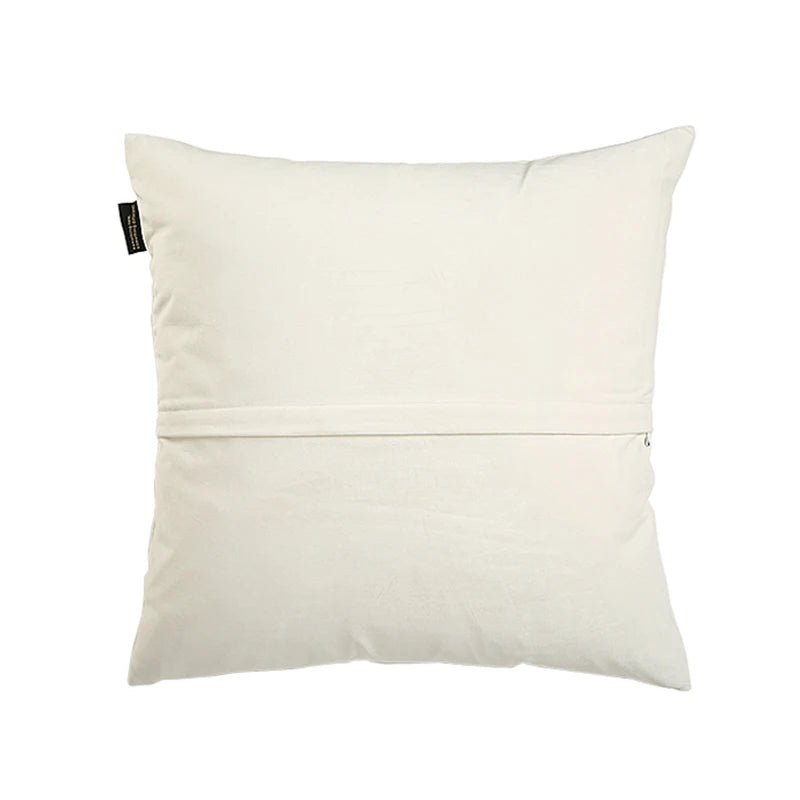 Housse de Coussin Velours Géométrique - Style Nordique