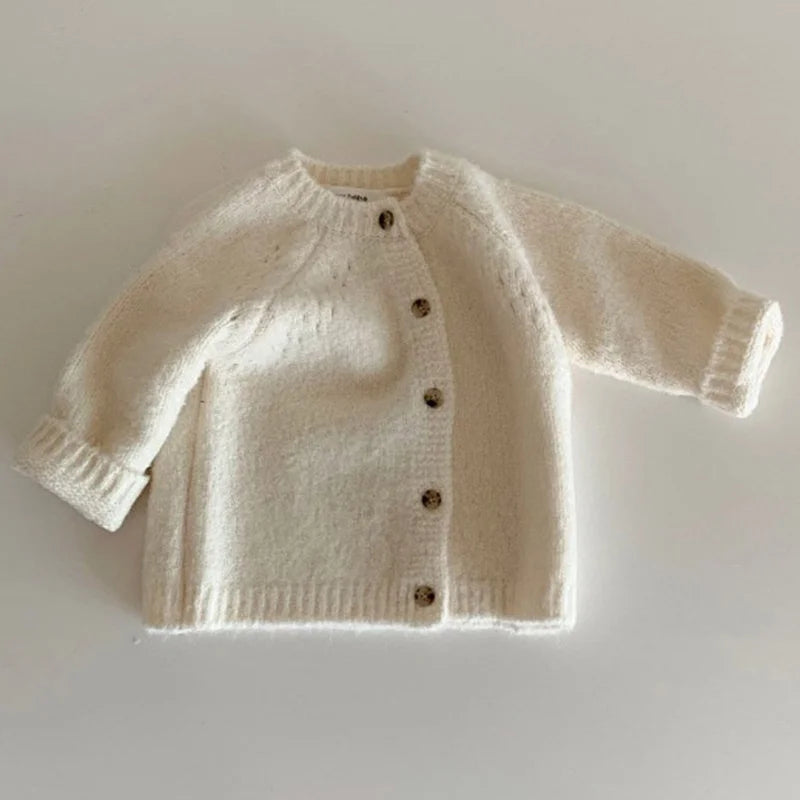 Cardigan Fille Tricoté Manches Longues