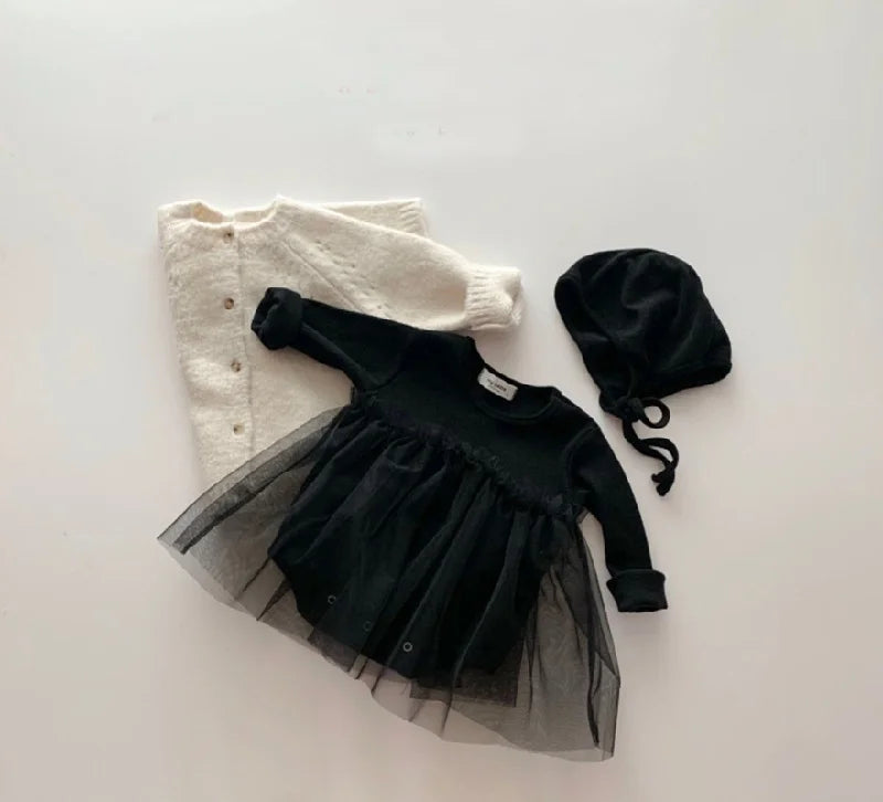Cardigan Fille Tricoté Manches Longues