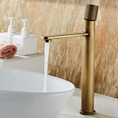 Robinet de Lavabo Bronze Antique Laiton Mitigeur