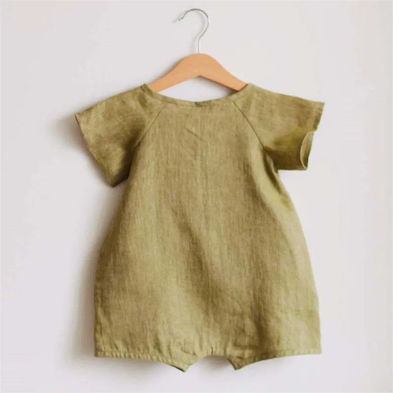 Body Bébé en Lin et Coton Été