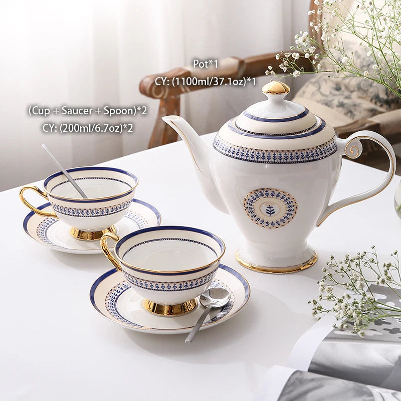 Service à Thé Porcelaine Style Marocain