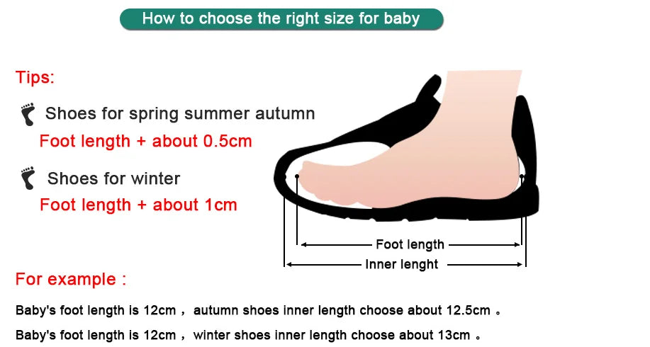 Chaussures Bébé Hiver Antidérapantes Chaudes