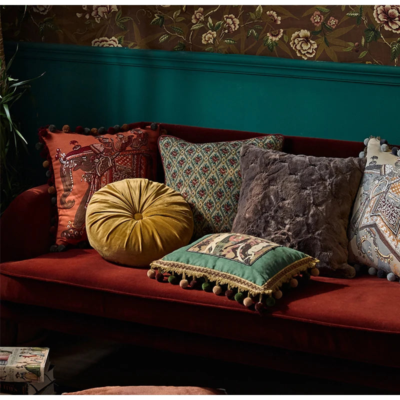 Housse de Coussin Motif Peau de Tigre - Rétro Luxueux