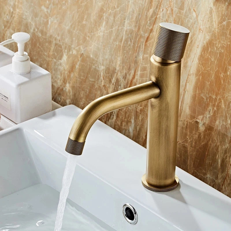 Robinet de Lavabo Bronze Antique Laiton Mitigeur