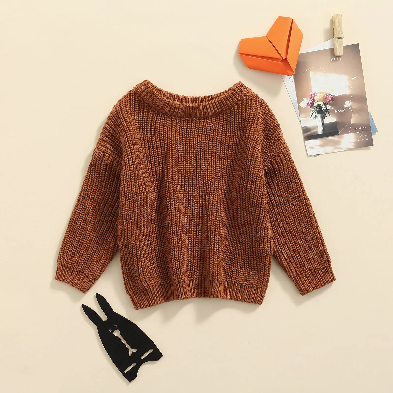 Pull Bébé Tricoté Manches Longues Automne