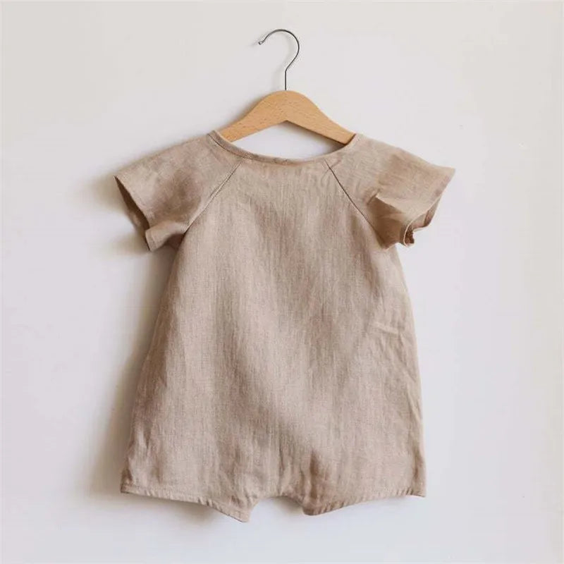 Body Bébé en Lin et Coton Été