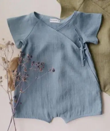 Body Bébé en Lin et Coton Été
