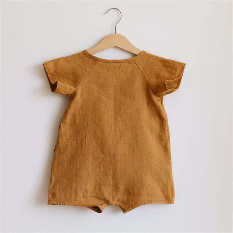 Body Bébé en Lin et Coton Été