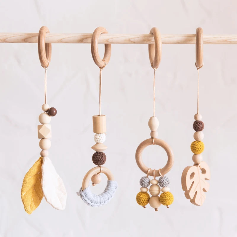 Portique d'Éveil en Bois Style Nordique