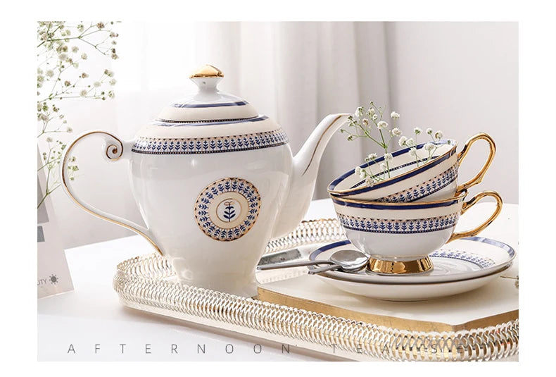 Service à Thé Porcelaine Style Marocain