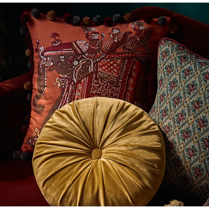 Housse de Coussin Motif Peau de Tigre - Rétro Luxueux