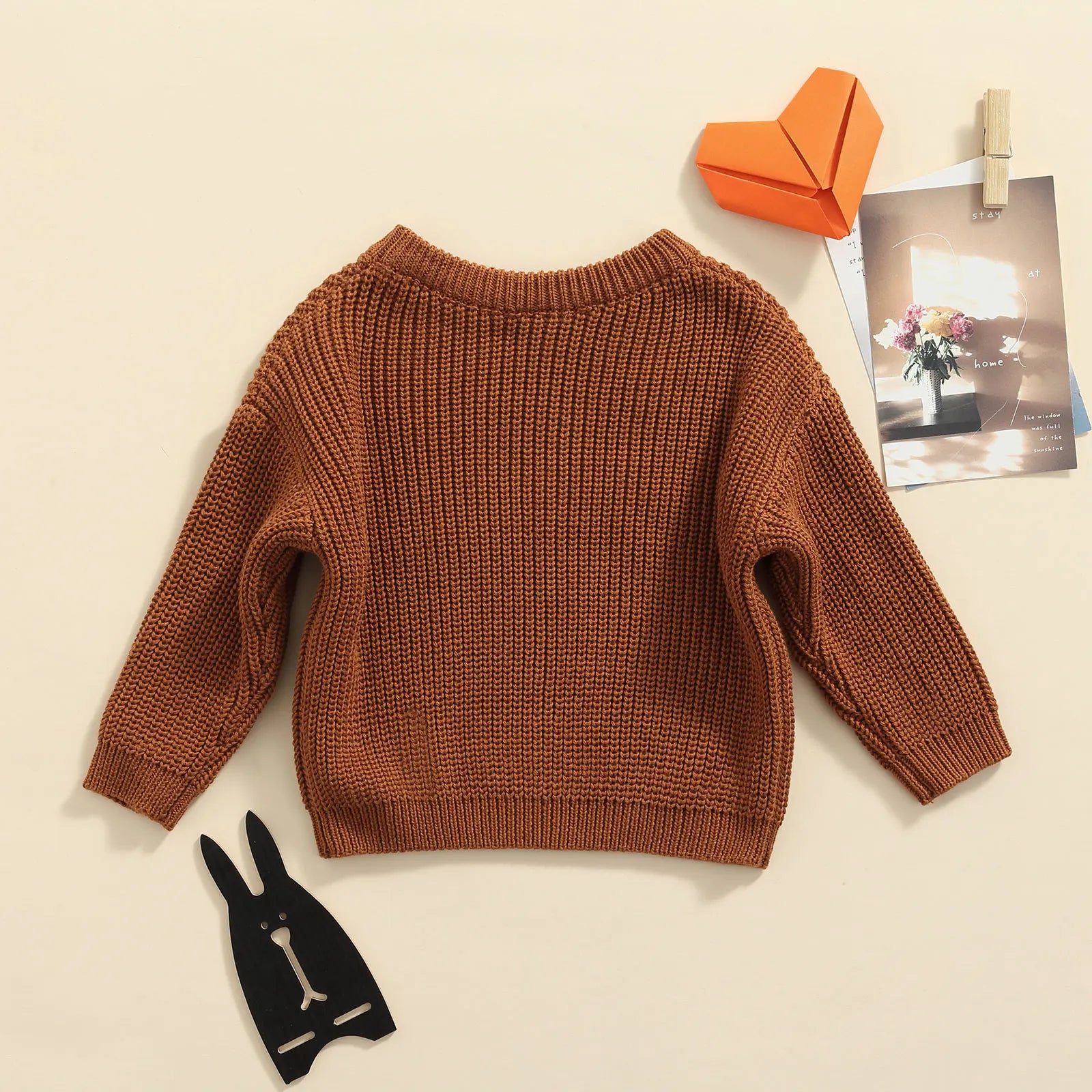 Pull Bébé Tricoté Manches Longues Automne