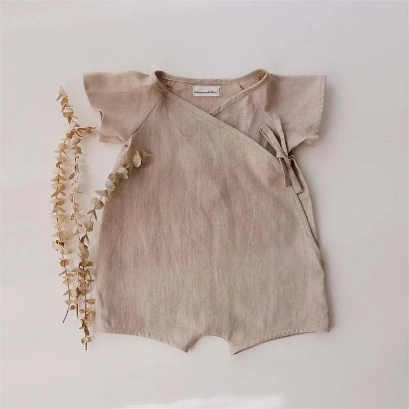 Body Bébé en Lin et Coton Été