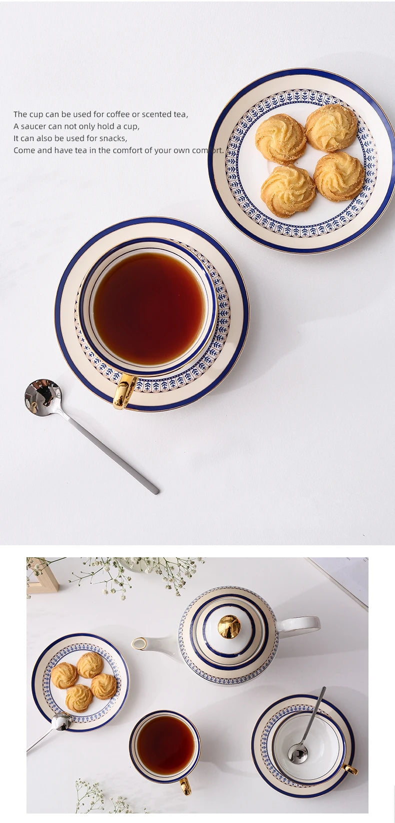 Service à Thé Porcelaine Style Marocain
