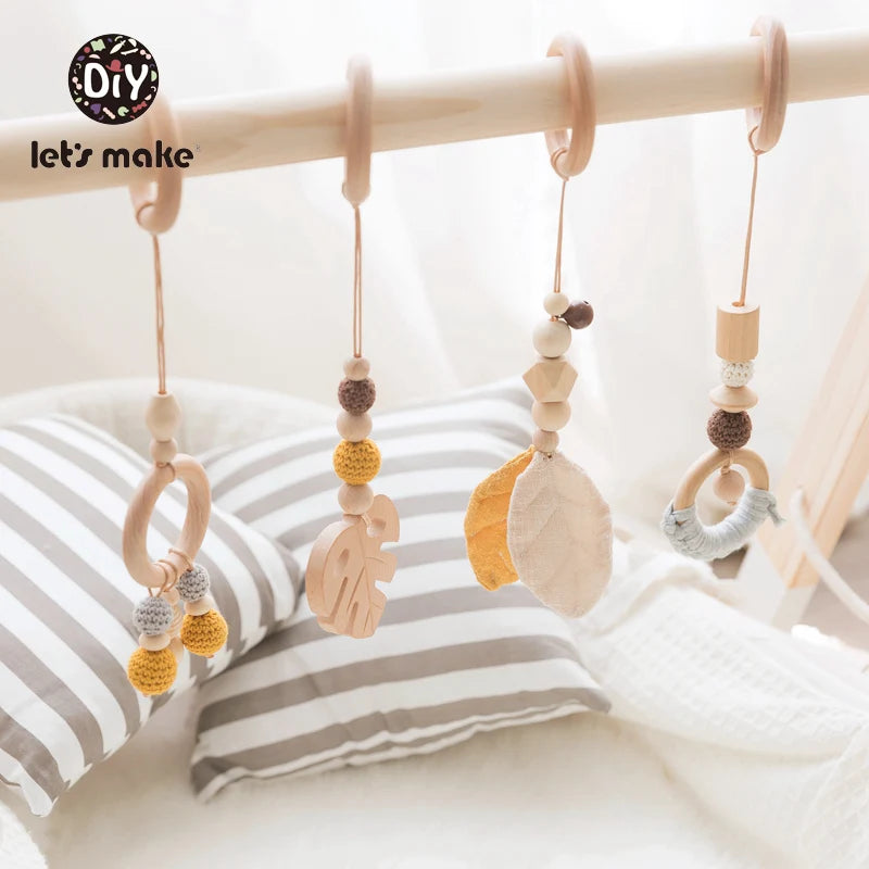 Portique d'Éveil en Bois Style Nordique