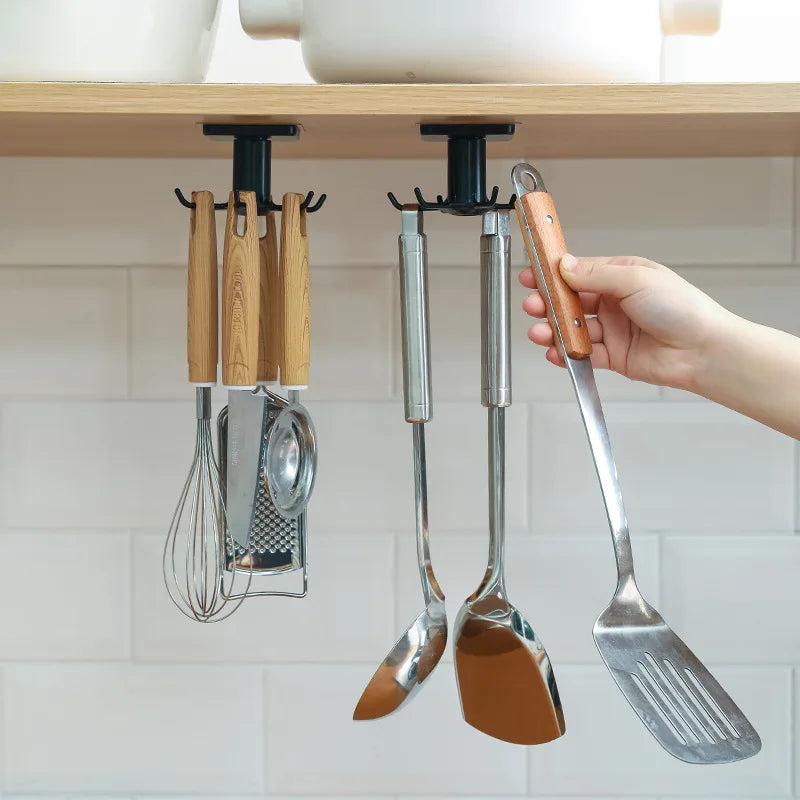 Organisateur à Crochets Muraux pour Cuisine et Salle de Bain
