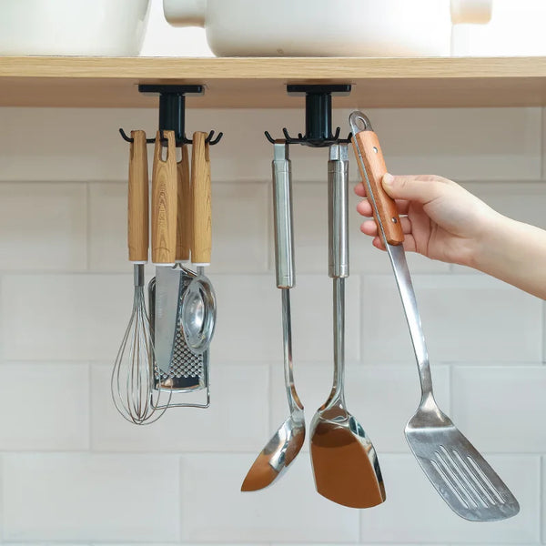 Organisateur à Crochets Muraux pour Cuisine et Salle de Bain