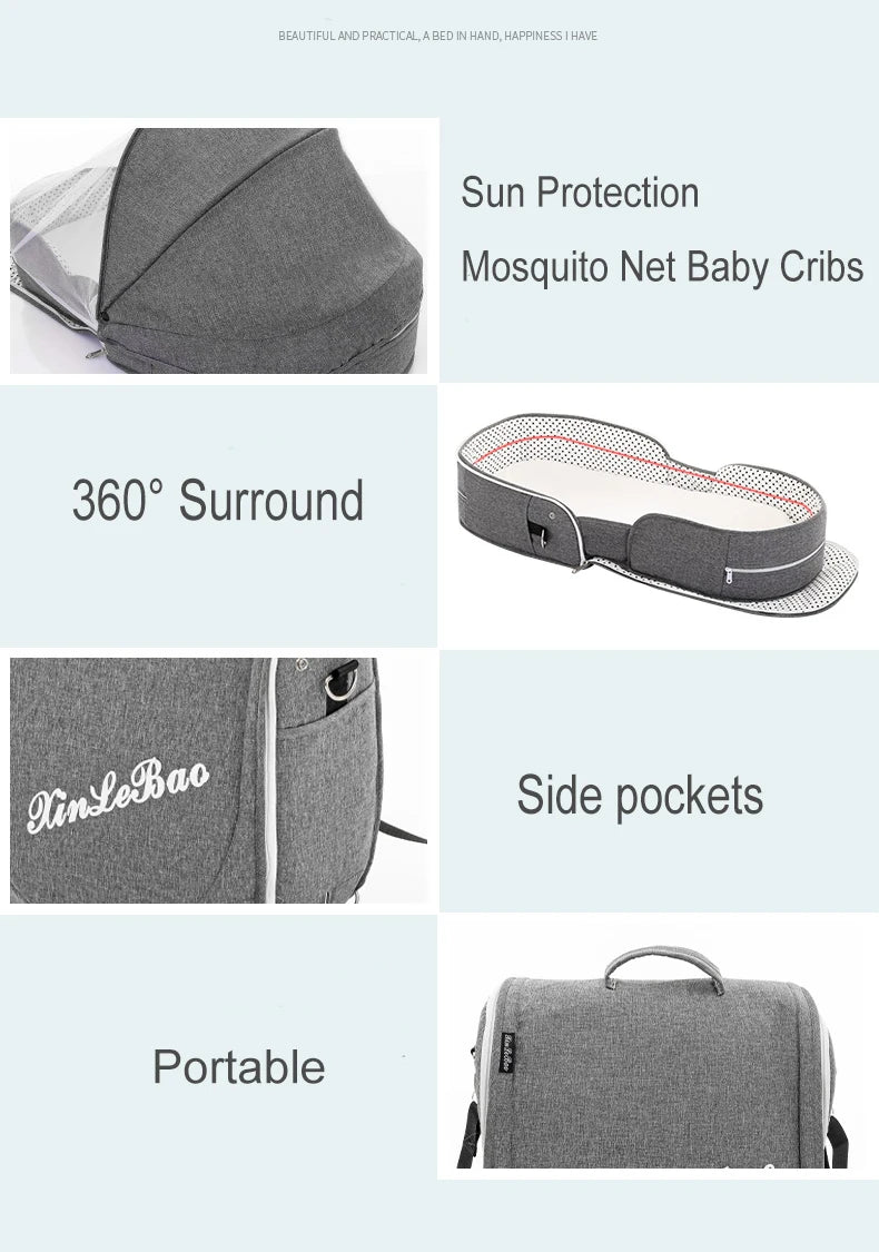Nid de Bébé Portable avec Moustiquaire