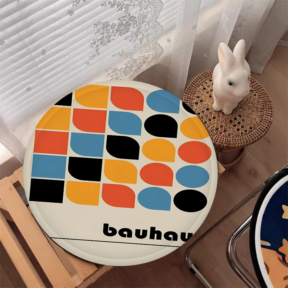 Coussin d'Assise Bauhaus Motif Géométrique Antidérapant