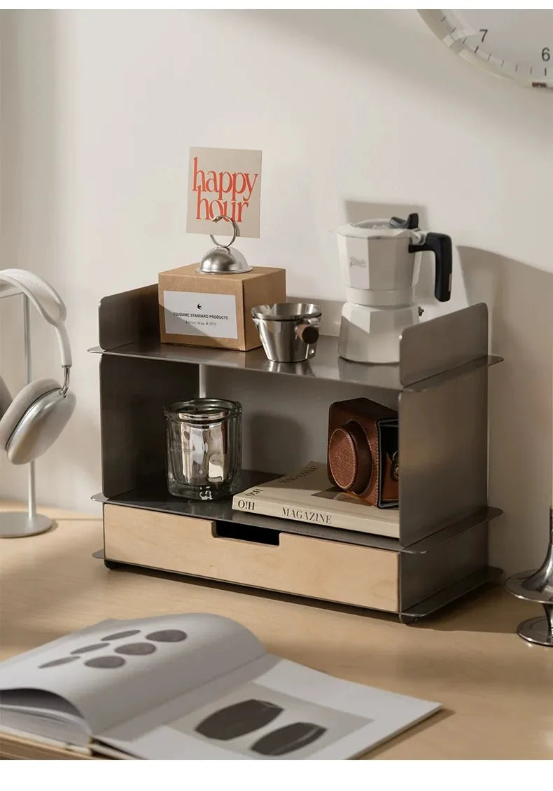 Bauhaus Storage Shelf – Minimalist Display & Perfume Rack, 40x29x18cm