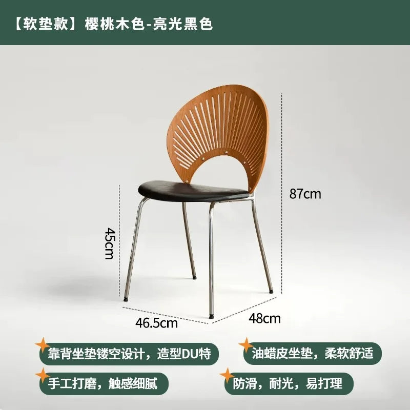 Chaise de Salle à Manger en Acier Inoxydable