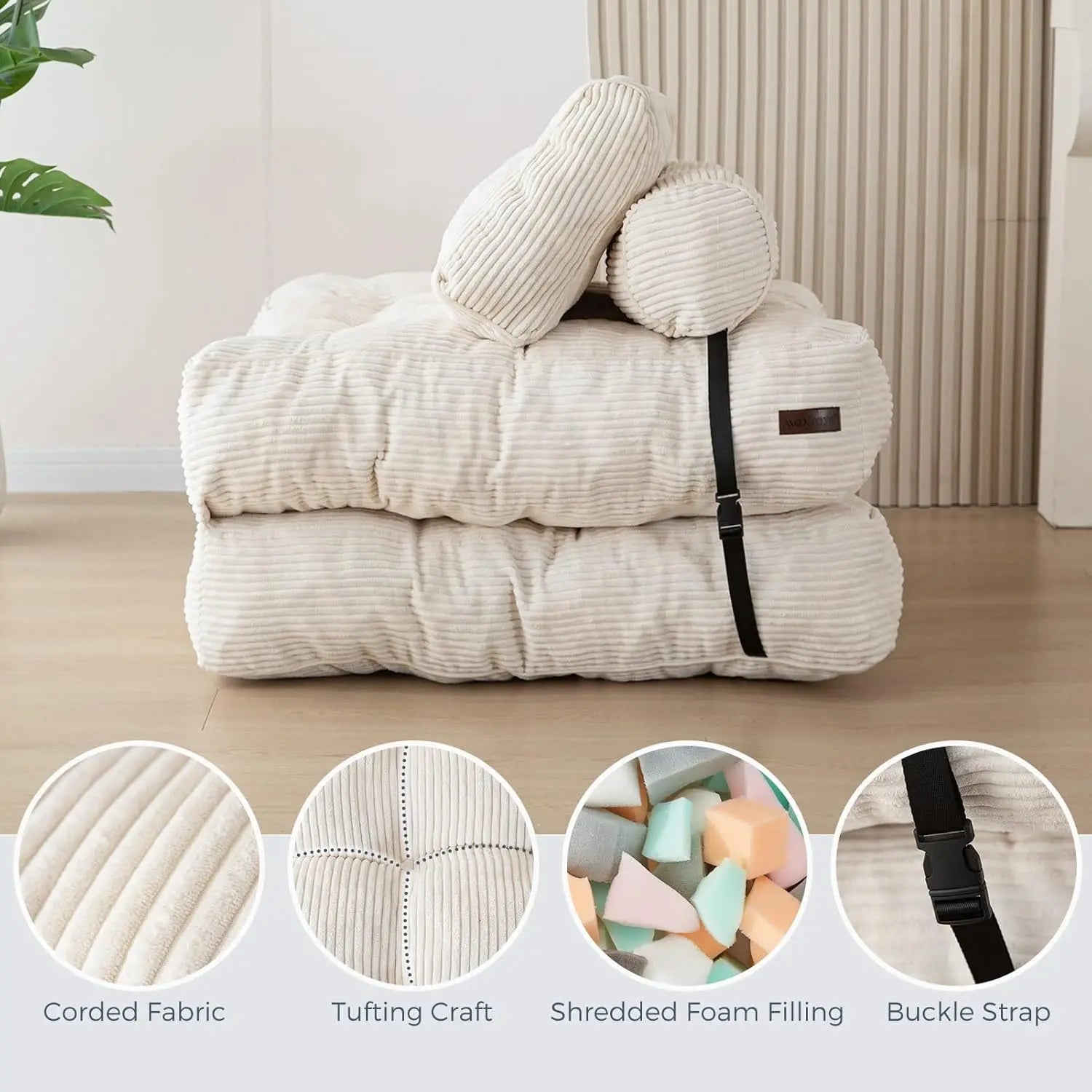 Chaise Pliante Convertible en Lit - Fauteuil Modulable