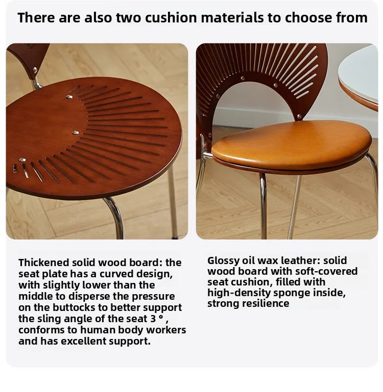 Chaise de Salle à Manger en Acier Inoxydable