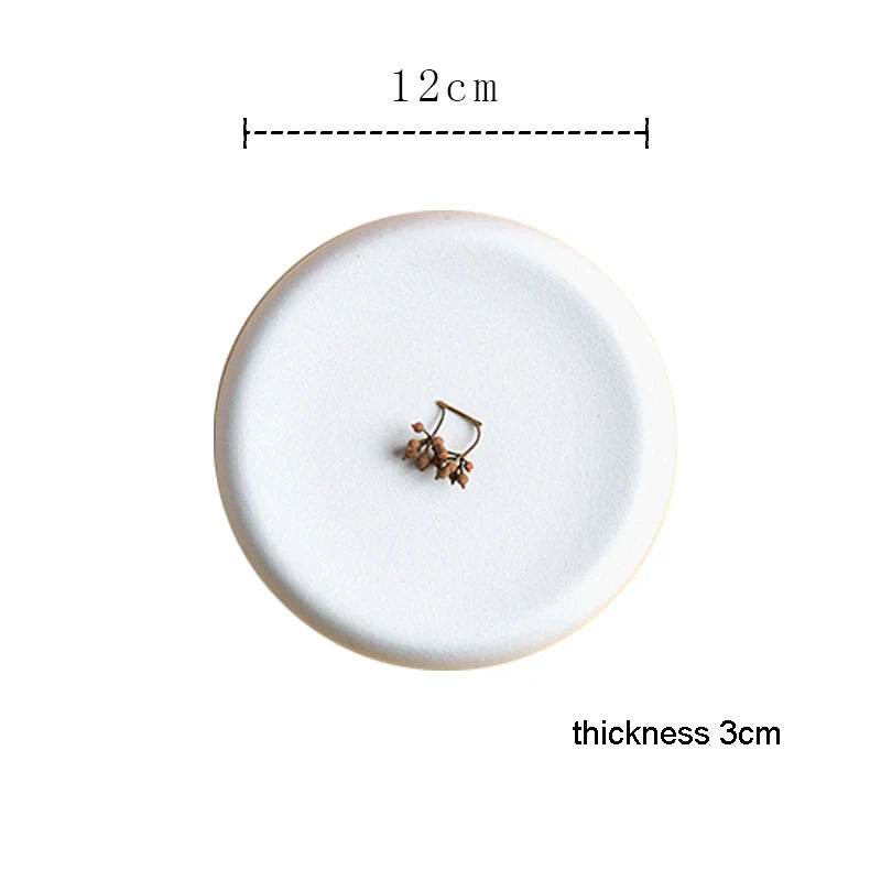 Assiette en Céramique Ronde - Design Épuré