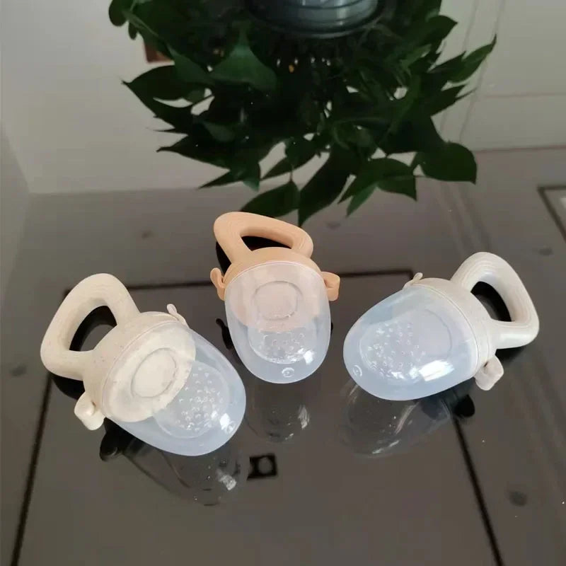 Grignoteuse en Silicone pour Bébé avec Couvercle