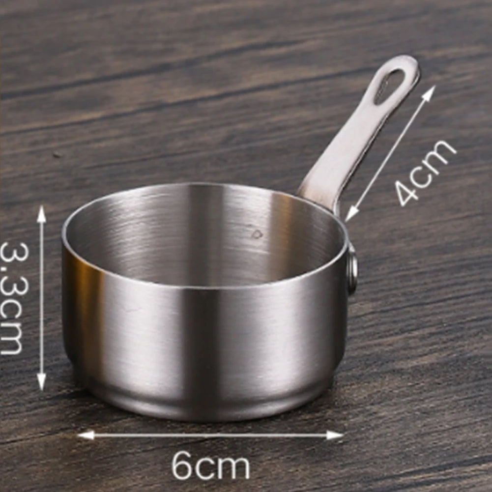 Petite Casserole à Sauce Antiadhésive en Acier Inoxydable