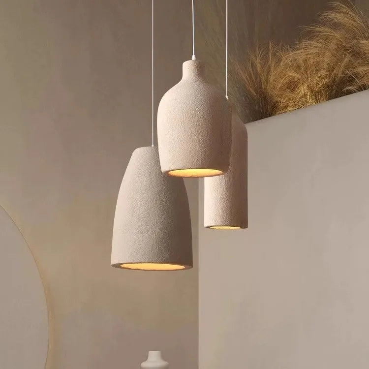 Suspension Wabi-Sabi Style Japonais - Luminaire Artisanal