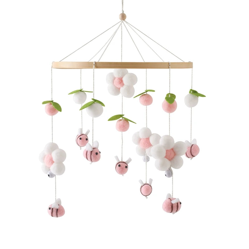 Mobile Musical en Bois pour Lit Bébé
