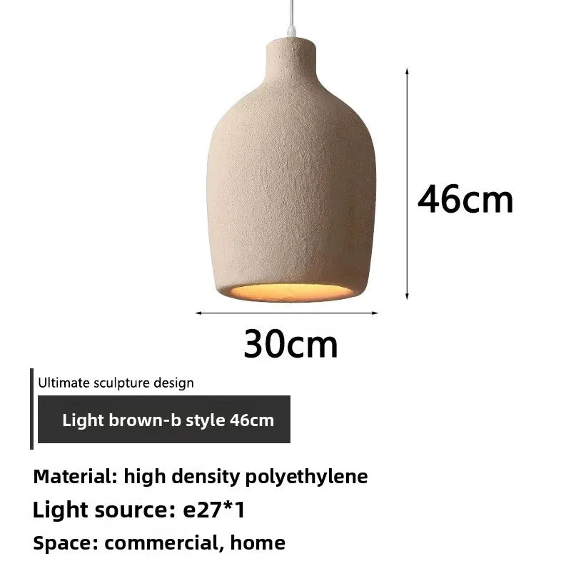 Suspension Wabi-Sabi Style Japonais - Luminaire Artisanal