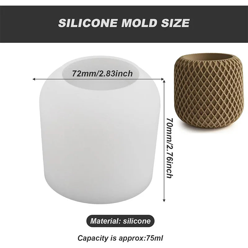 Candle Jar Mold – Silicone for Resin & Concrete