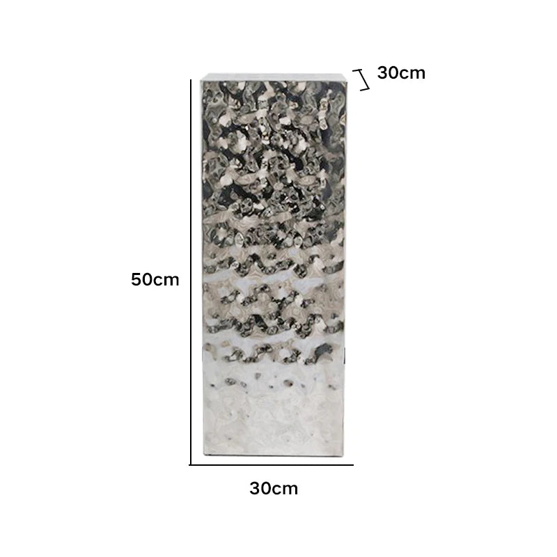 Stainless Steel Display Stand – Modern Entryway Accent Stand