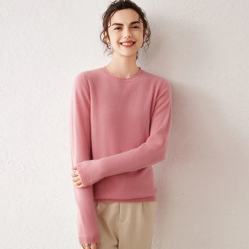 Pull Femme 100% Cachemire Basique