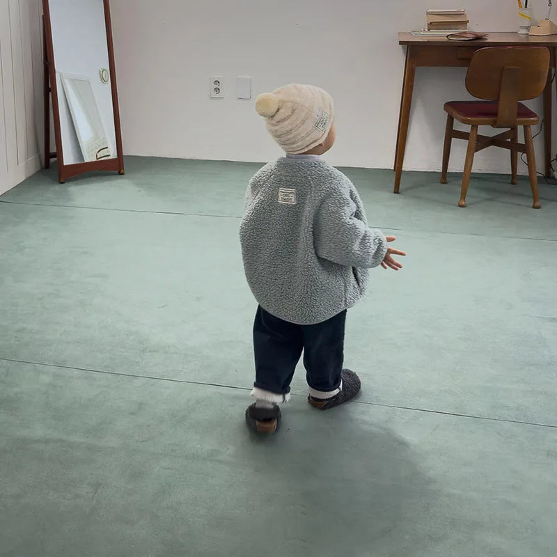 Manteau Enfant Matelassé Uni Style Coréen